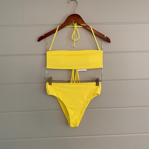 O'Neill Other - O'Neill Lemon Bandeau Bikini NWT